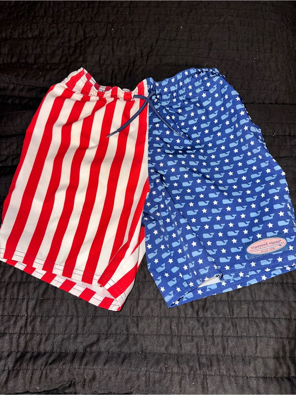 Vineyard Vines Red & Blue Americana Swim Shorts